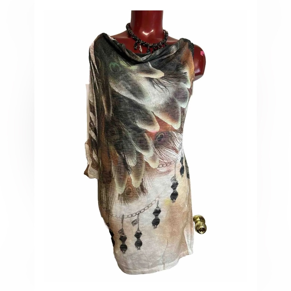 MISOPE MULTI-COLOR SEXY LIGHT SWEATER KNIT TOP SML